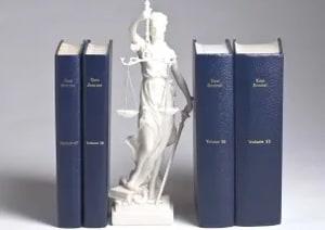 Lady of Justice and Books