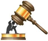 Man Pushing a Gavel